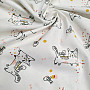 Cotton fabric CAT WITH BIRD
