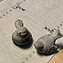 Embroidered tablecloths LAVENDER