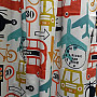 Children's decorative fabric TRANSPORT, TRAFFIC