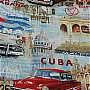 Decorative fabric CUBA retro design