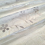 Modern embroidered curtain GERSTER 11443 white/beige