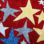 Children's piece rug STARS red! Last pieces !