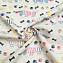 Decorative fabric DACHSHUND MORRIS gray
