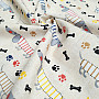 Decorative fabric DACHSHUND MORRIS gray