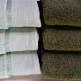 Towel and bath towel MIKRO dark green