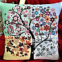 Tapestry cushion cover TREE 4 SEASONS