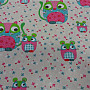 Children cotton fabric CAT and MOUSE