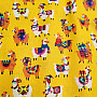 Decorative fabric LAMA yellow
