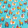 Decorative fabric LAMA turquoise