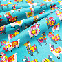Decorative fabric LAMA turquoise