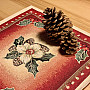 Tapestry tablecloth Christmas rose DIBAR