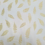 Decorative jacquard fabric LEAFS I GOLD