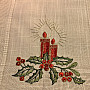 Christmas embroidered tablecloth and shawls CANDLE