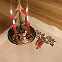 Christmas embroidered tablecloth and shawls CANDLE