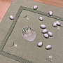 Embroidered Easter tablecloth and Easter egg scarf