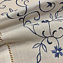 Embroidered tablecloths WHITE BLUE FLOWER