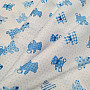 Cotton fabric BABY TEDDY blue
