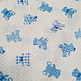 Cotton fabric BABY TEDDY blue