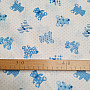 Cotton fabric BABY TEDDY blue