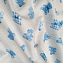 Cotton fabric BABY TEDDY blue