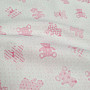 Cotton fabric BABY TEDDY pink