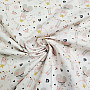 Cotton fabric MICE gray