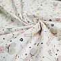 Cotton fabric MICE gray