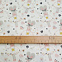 Cotton fabric MICE gray