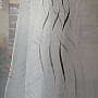 Voile curtain Gerster with embroidery - gray 195/0810
