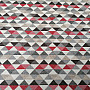 Upholstery Fabric  LUSA triangl red