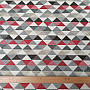 Upholstery Fabric  LUSA triangl red