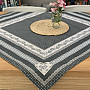 Tapestry tablecloth and shawl SELSKÁ JIZBA gray