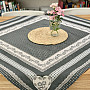 Tapestry tablecloth and shawl SELSKÁ JIZBA gray
