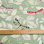 Decorative fabric ROSETO DRAGONFLY gray-green