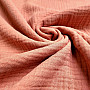 Cotton fabric GAZE marsala