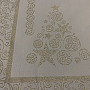 Christmas tablecloth ORNAMENT gold