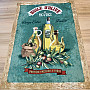 Tea towel retro design OLIVE OIL