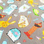 Decorative fabric PETS gray