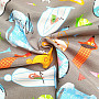 Decorative fabric PETS gray