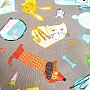 Decorative fabric PETS gray
