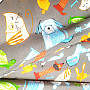 Decorative fabric PETS gray