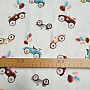 Childrens cotton satin CARS digital print