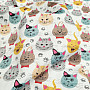 Children's cotton satin CATS digital printing