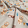 Children's cotton satin BEARS - RACE digital printing