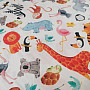 Children's cotton satin ZOO digital printing