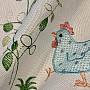 Embroidered tablecloths and shawls HEN blue