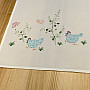 Embroidered tablecloths and shawls HEN blue