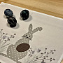 Embroidered tablecloths and scarves HARE