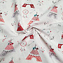 Cotton fabric INDIAN TEEPEES
