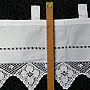 Cotton curtains NIA with a crochet lace 30 cm